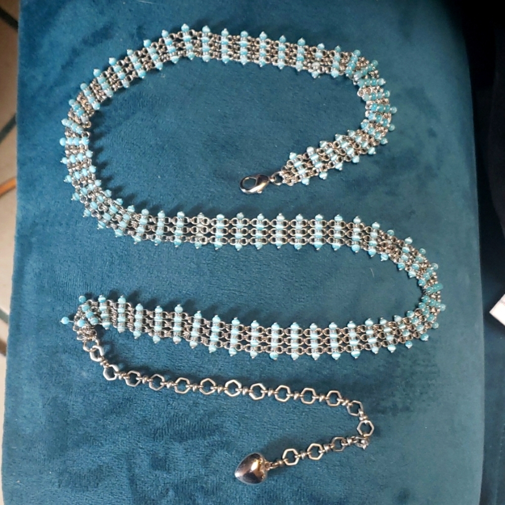Bead and chain belt